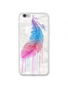 Coque iPhone 6 Plus et 6S Plus Plume arc-en-ciel - Rachel...