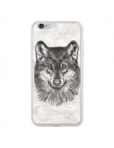 Coque iPhone 6 Plus et 6S Plus Loup Gris - Rachel Caldwell