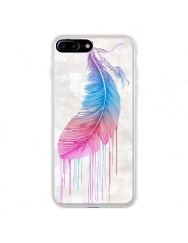 Coque iPhone 7 Plus et 8 Plus Plume arc-en-ciel - Rachel Caldwell