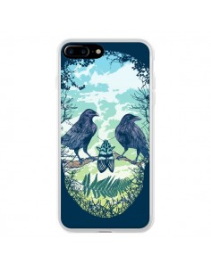 Coque iPhone 7 Plus et 8 Plus Tête de Mort Nature -...