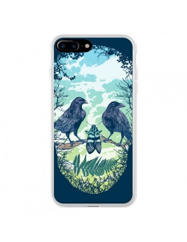 Coque iPhone 7 Plus et 8 Plus Tête de Mort Nature - Rachel Caldwell