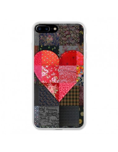 Coque iPhone 7 Plus et 8 Plus Coeur Heart Patch - Rachel Caldwell