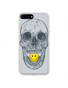 Coque iPhone 7 Plus et 8 Plus Smiley Face Tête de Mort -...