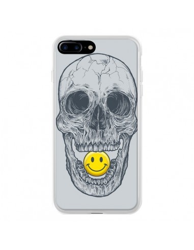 Coque iPhone 7 Plus et 8 Plus Smiley Face Tête de Mort - Rachel Caldwell