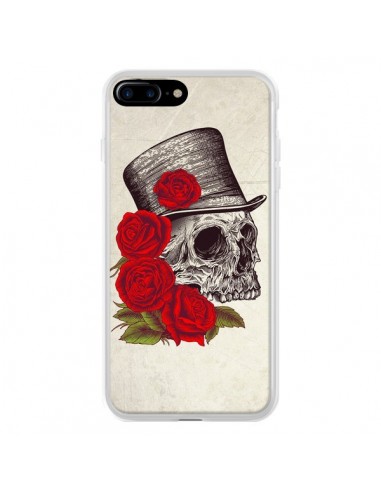 Coque iPhone 7 Plus et 8 Plus Gentleman Crane Tête de Mort - Rachel Caldwell