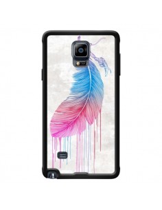Coque Plume arc-en-ciel pour Samsung Galaxy Note 4 -...