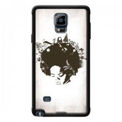 Coque Childhood Garden Afro pour Samsung Galaxy Note 4 -...