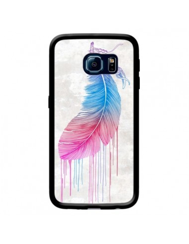 Coque Plume arc-en-ciel pour Samsung Galaxy S6 Edge - Rachel Caldwell