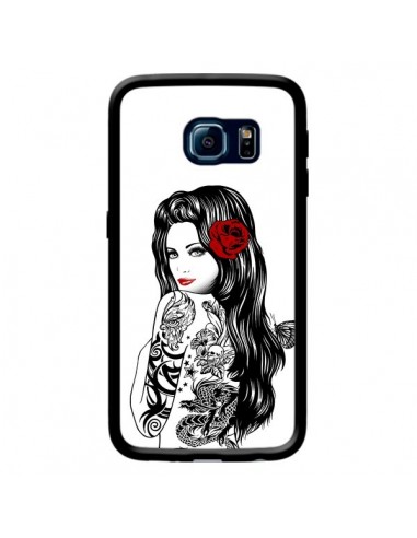 Coque Tattoo Girl Lolita pour Samsung Galaxy S6 Edge - Rachel Caldwell