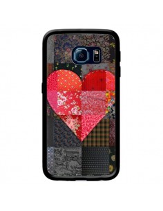 Coque Coeur Heart Patch pour Samsung Galaxy S6 Edge -...