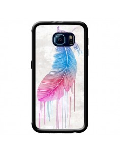 Coque Plume arc-en-ciel pour Samsung Galaxy S6 - Rachel...