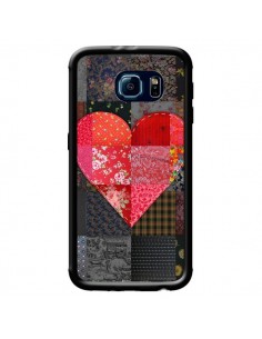 Coque Coeur Heart Patch pour Samsung Galaxy S6 - Rachel...