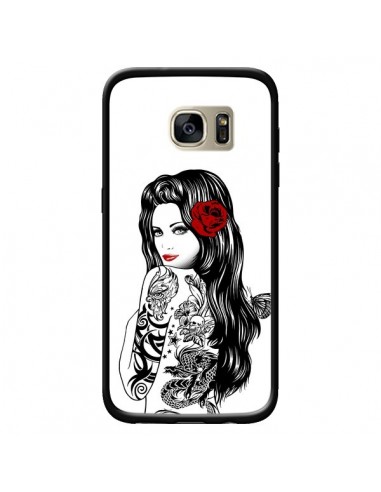 Coque Tattoo Girl Lolita pour Samsung Galaxy S7 Edge - Rachel Caldwell