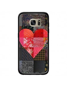 Coque Coeur Heart Patch pour Samsung Galaxy S7 Edge -...