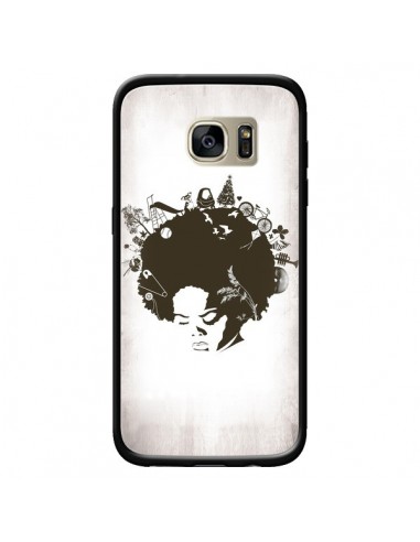 Coque Childhood Garden Afro pour Samsung Galaxy S7 Edge - Rachel Caldwell