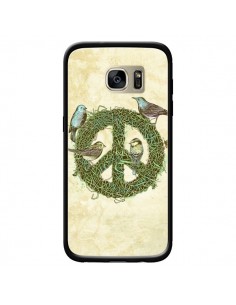Coque Peace And Love Nature Oiseaux pour Samsung Galaxy...