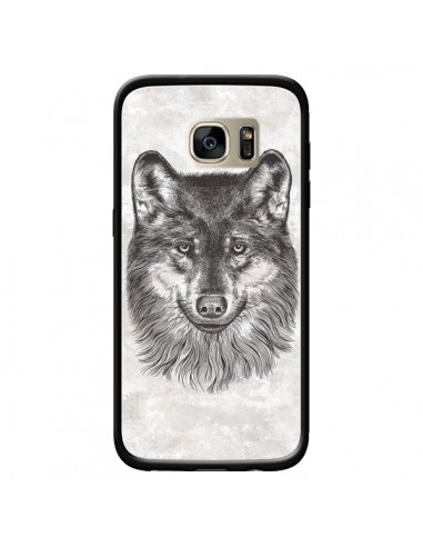 Coque Loup Gris pour Samsung Galaxy S7 Edge - Rachel Caldwell