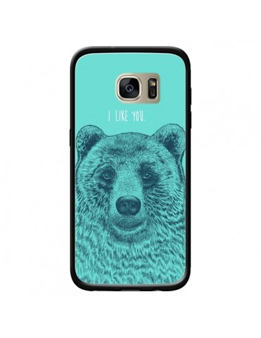 Coque Bear Ours I like You pour Samsung Galaxy S7 Edge - Rachel Caldwell