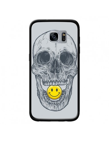 Coque Smiley Face Tête de Mort pour Samsung Galaxy S7 - Rachel Caldwell