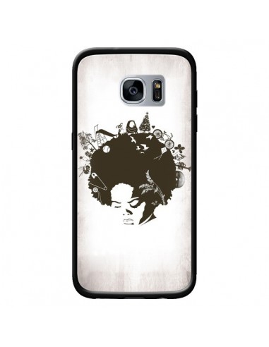 Coque Childhood Garden Afro pour Samsung Galaxy S7 - Rachel Caldwell