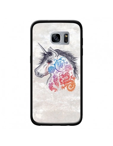 Coque Licorne Muticolore pour Samsung Galaxy S7 - Rachel Caldwell