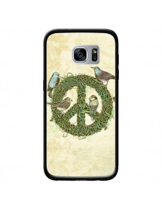 Coque Peace And Love Nature Oiseaux pour Samsung Galaxy...