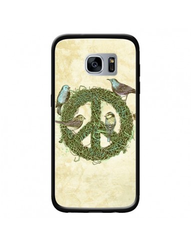 Coque Peace And Love Nature Oiseaux pour Samsung Galaxy S7 - Rachel Caldwell