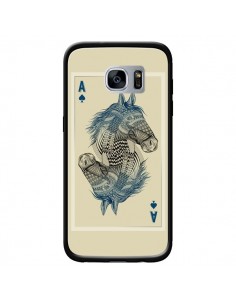 Coque Cheval Carte Jeu Horse As pour Samsung Galaxy S7 -...