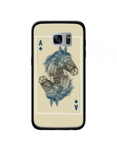 Coque Cheval Carte Jeu Horse As pour Samsung Galaxy S7 - Rachel Caldwell