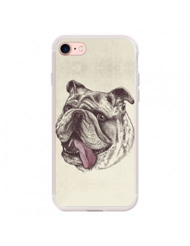 Coque iPhone 7/8 et SE 2020 Chien Bulldog - Rachel Caldwell