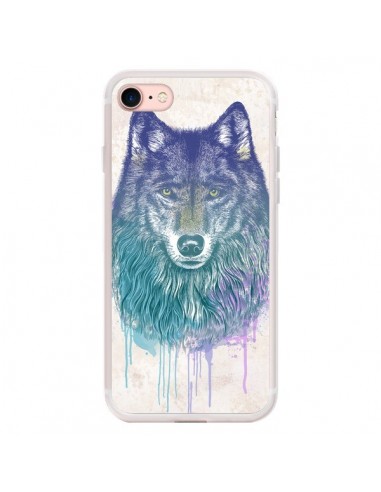 Coque iPhone 7/8 et SE 2020 Loup - Rachel Caldwell