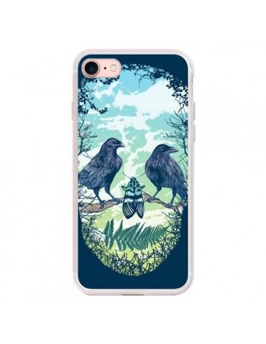 Coque iPhone 7/8 et SE 2020 Tête de Mort Nature - Rachel Caldwell