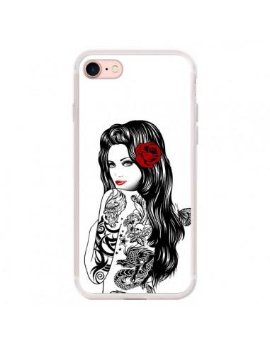 Coque iPhone 7/8 et SE 2020 Tattoo Girl Lolita - Rachel Caldwell