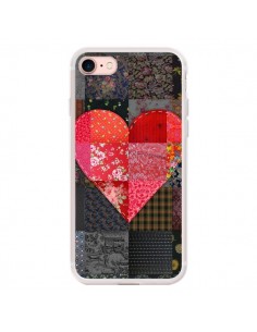 Coque iPhone 7/8 et SE 2020 Coeur Heart Patch - Rachel...