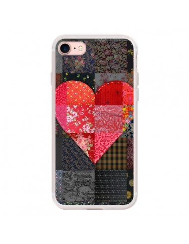 Coque iPhone 7/8 et SE 2020 Coeur Heart Patch - Rachel Caldwell