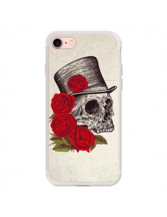Coque iPhone 7/8 et SE 2020 Gentleman Crane Tête de Mort...