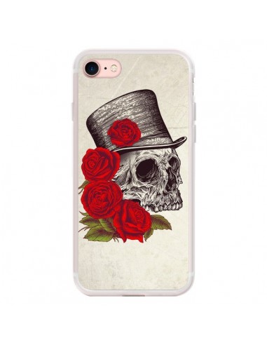 Coque iPhone 7/8 et SE 2020 Gentleman Crane Tête de Mort - Rachel Caldwell