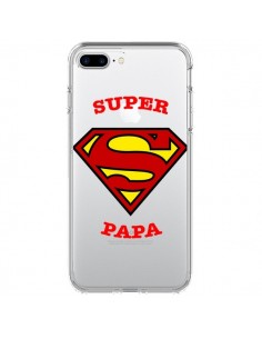 Coque iPhone 7 Plus et 8 Plus Super Papa Transparente -...