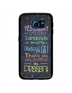 Coque Today is a gift Cadeau pour Samsung Galaxy S6 Edge...