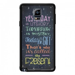 Coque Today is a gift Cadeau pour Samsung Galaxy Note 4 -...