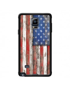 Coque Drapeau USA Vintage Bois Wood pour Samsung Galaxy...