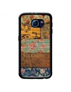 Coque Barocco Style Bois pour Samsung Galaxy S6 -...