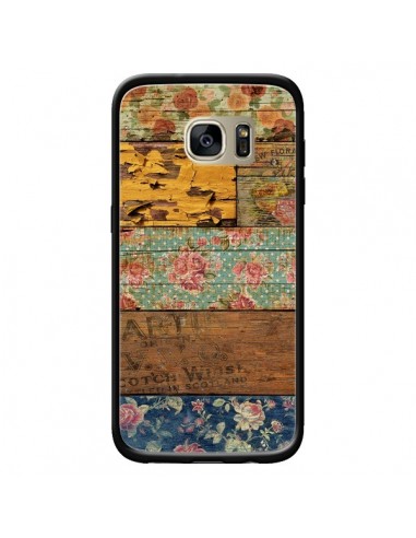 Coque Barocco Style Bois pour Samsung Galaxy S7 Edge - Maximilian San