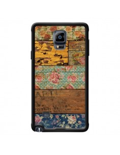 Coque Barocco Style Bois pour Samsung Galaxy Note 4 -...