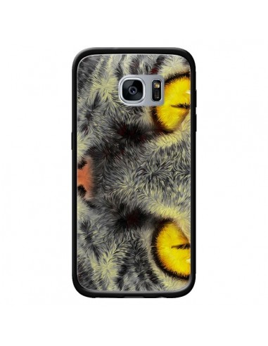 Coque Chat Gato Loco pour Samsung Galaxy S7 - Maximilian San