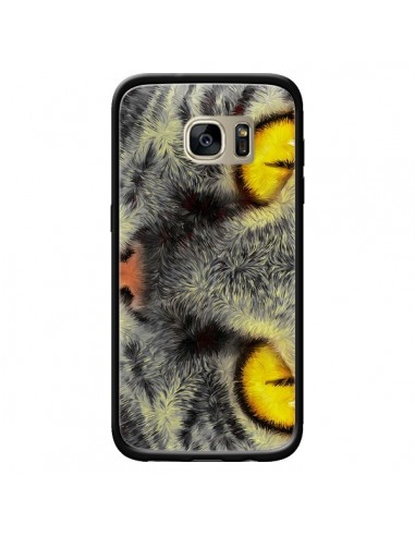 Coque Chat Gato Loco pour Samsung Galaxy S7 Edge - Maximilian San