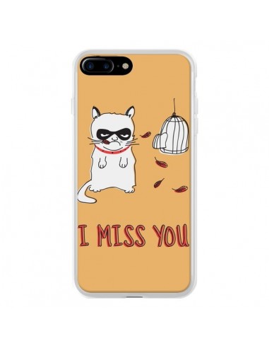 Coque iPhone 7 Plus et 8 Plus Chat I Miss You - Maximilian San