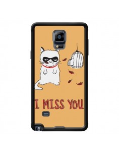 Coque Chat I Miss You pour Samsung Galaxy Note 4 -...