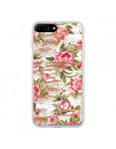 Coque iPhone 7 Plus et 8 Plus Eco Love Pattern Bois Fleur - Maximilian San