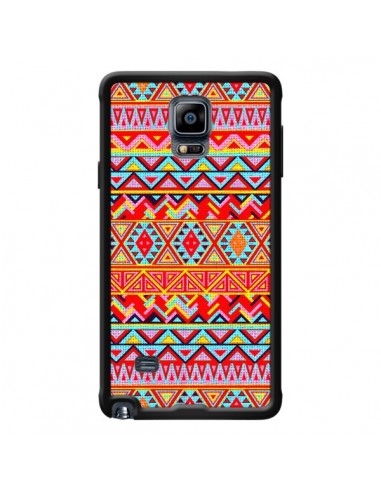 Coque India Style Pattern Bois Azteque pour Samsung Galaxy Note 4 - Maximilian San